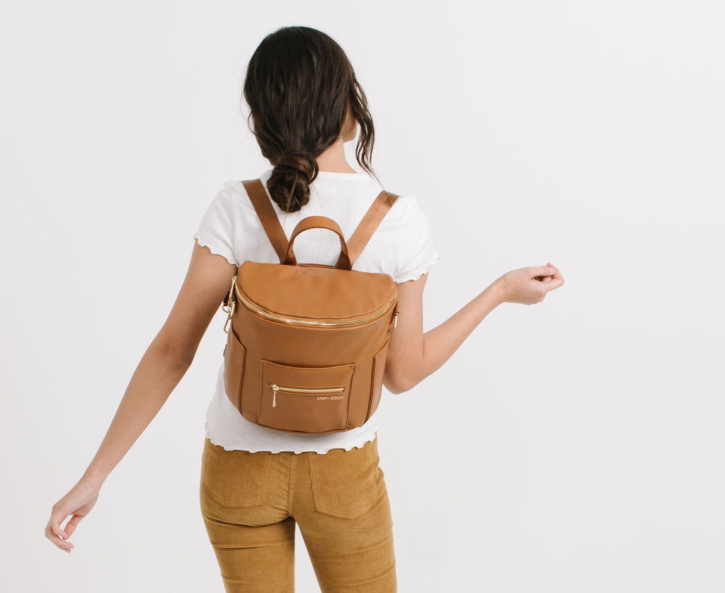 Fawn Design The Mini Diaper Backpack in Brown