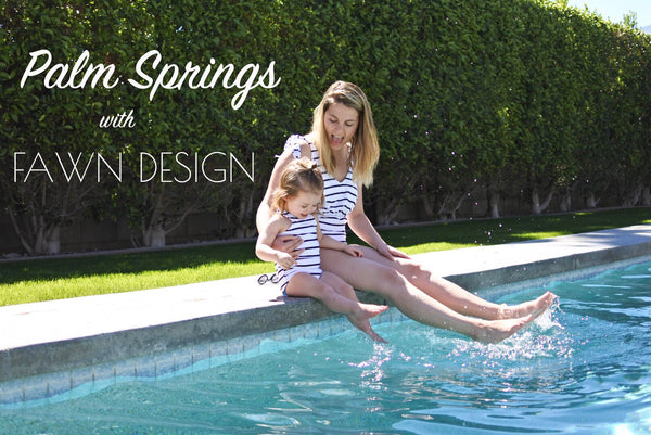 PALM SPRINGS WITH FAWN DESIGN