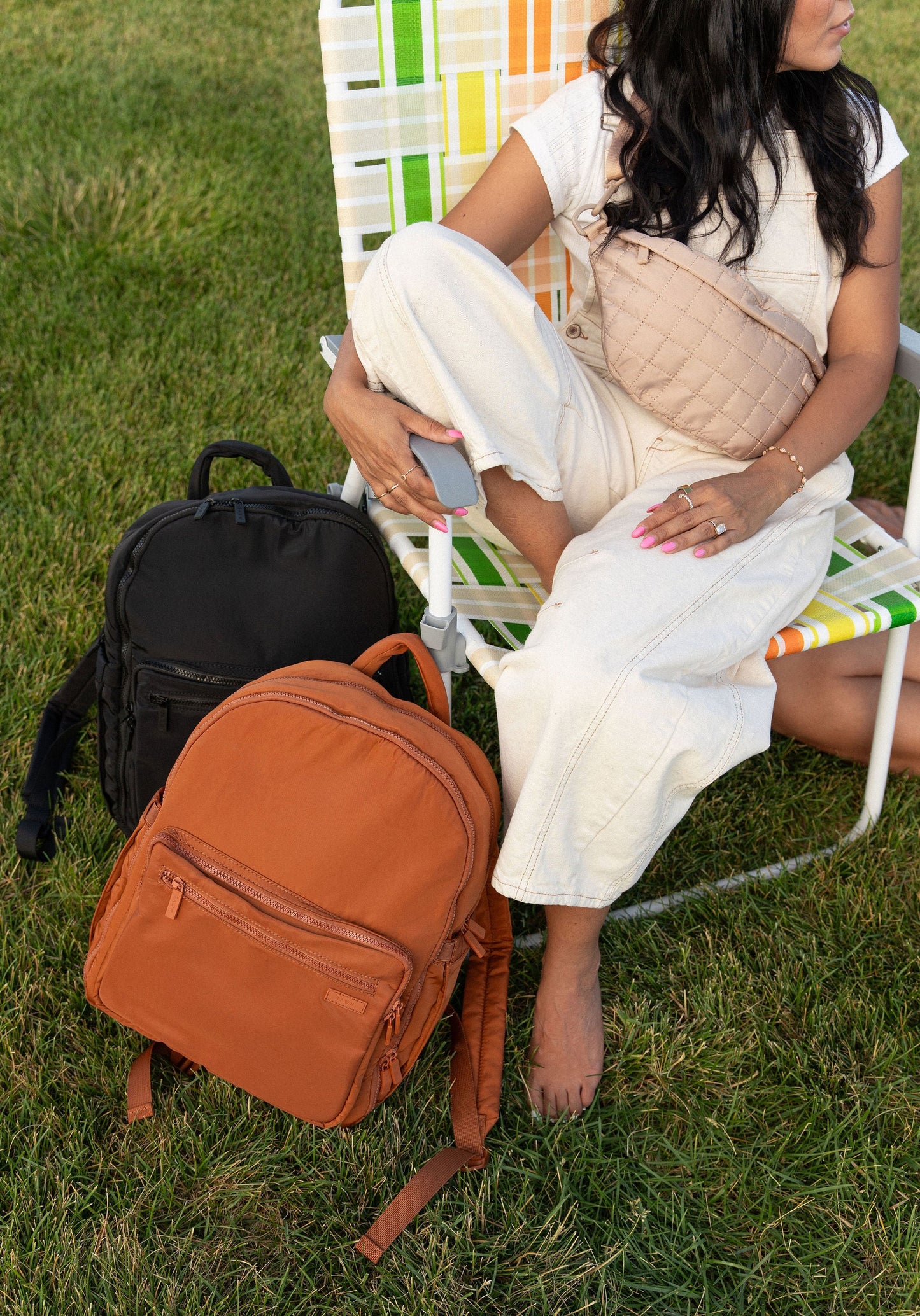 The Nylon Diaper Pack - Brown