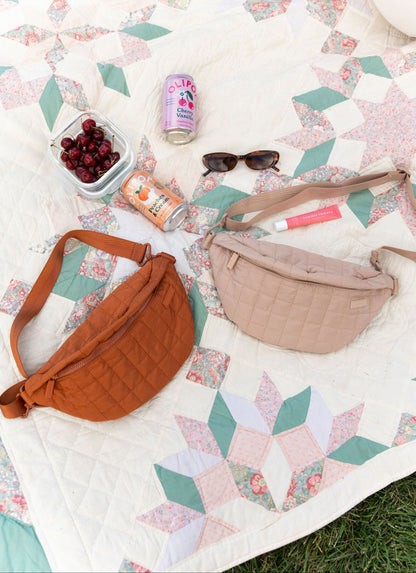 The Quilted Fawny Pack - Brown