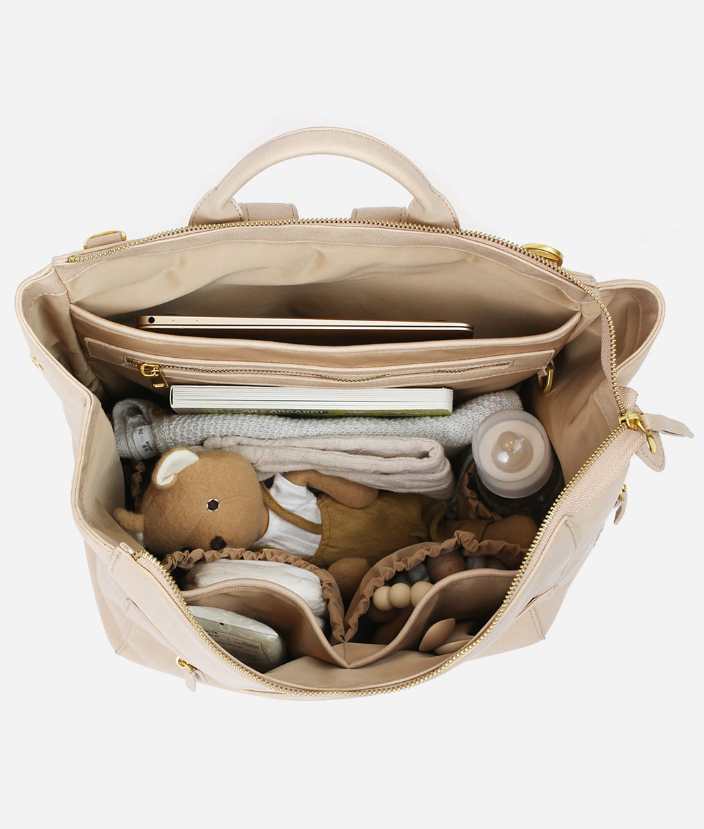 The Fawn + Nordstrom Square Diaper Bag Bundle - Beige