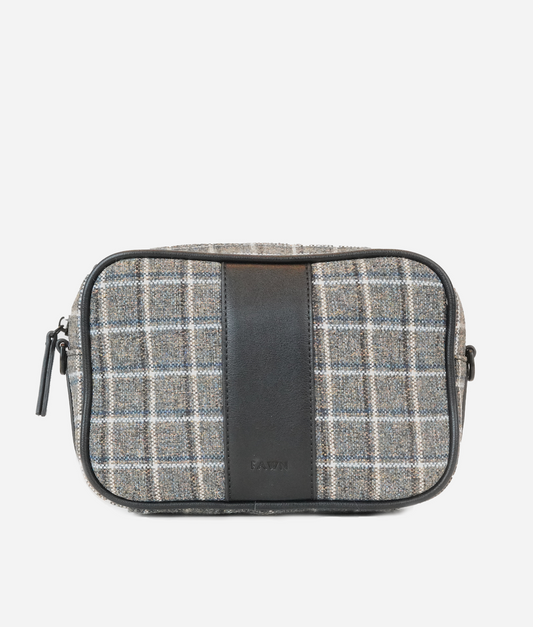 The Camera Bag - Plaid Tweed