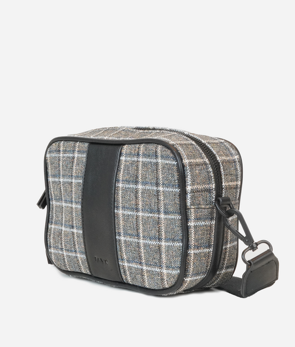 The Camera Bag - Plaid Tweed
