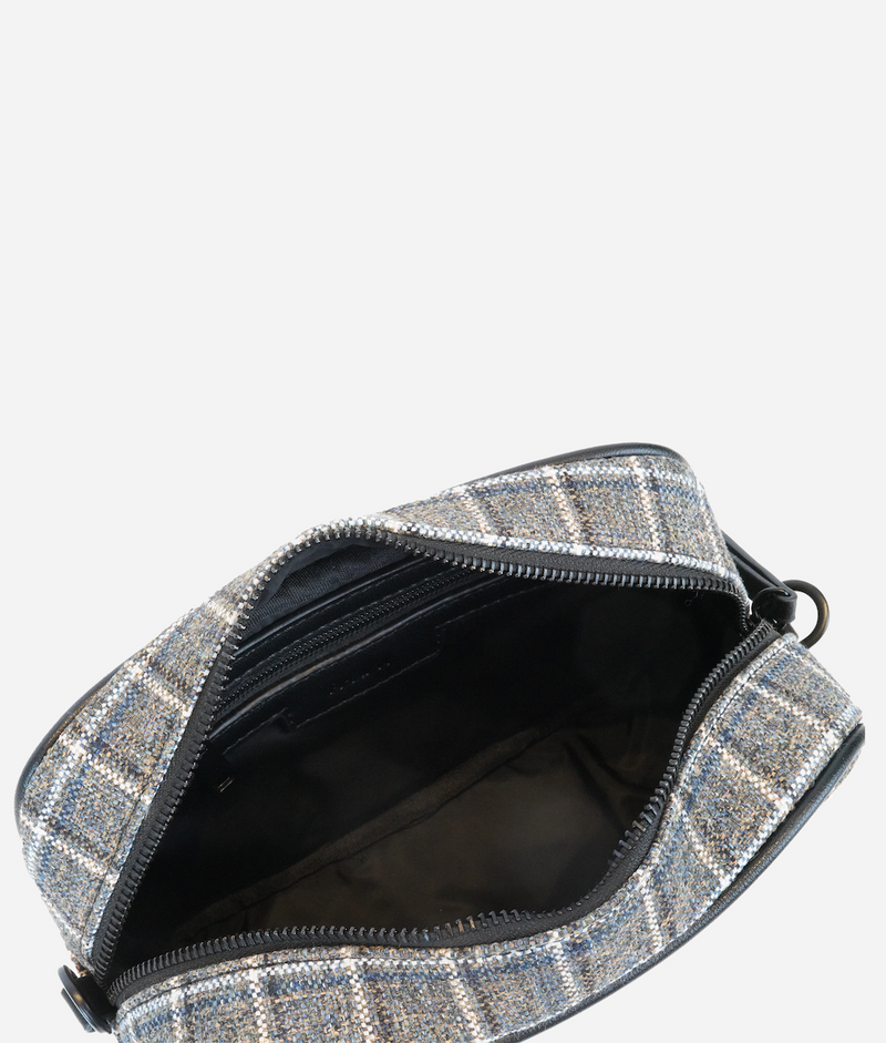 The Camera Bag - Plaid Tweed