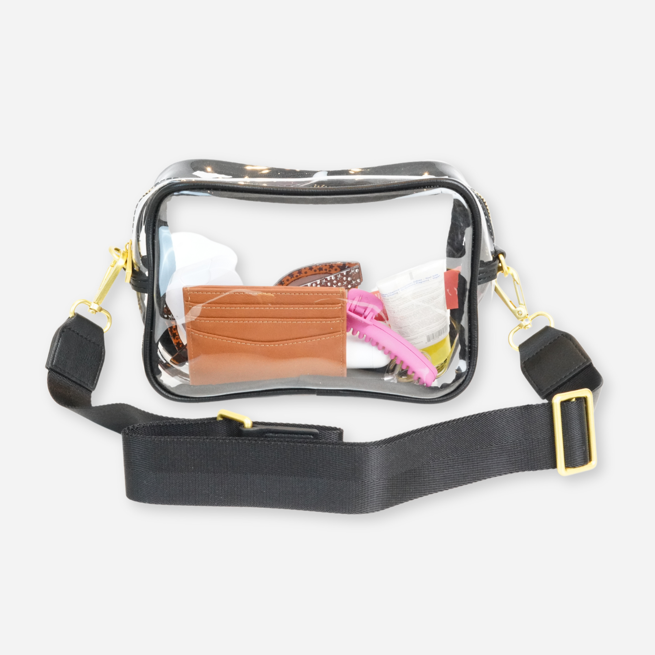 The Clear Crossbody - Black