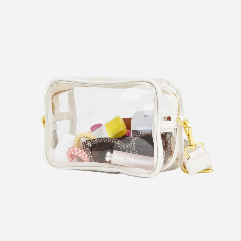 The Clear Crossbody - White