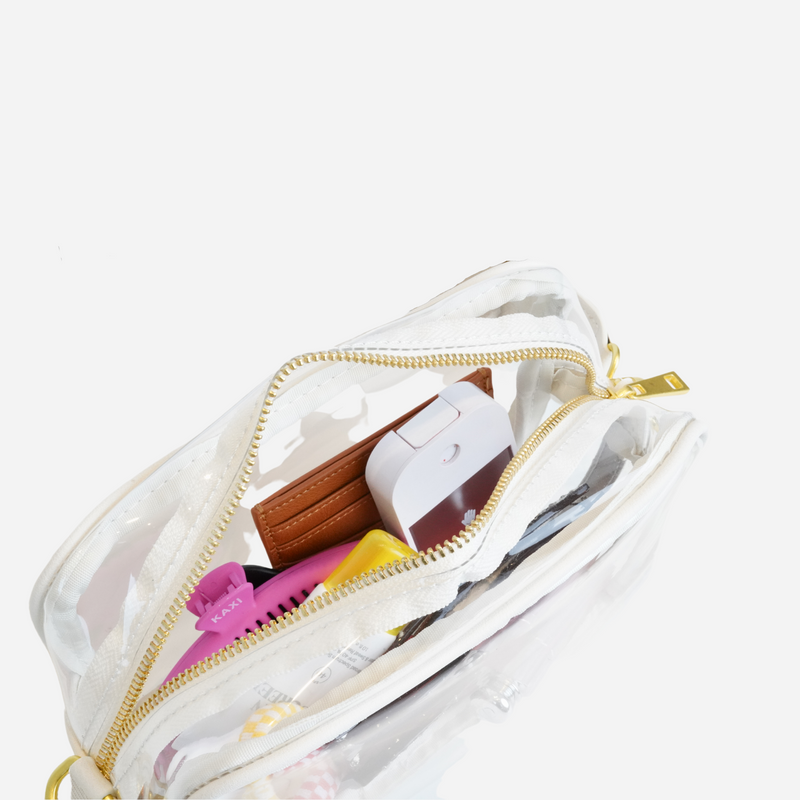 The Clear Crossbody - White
