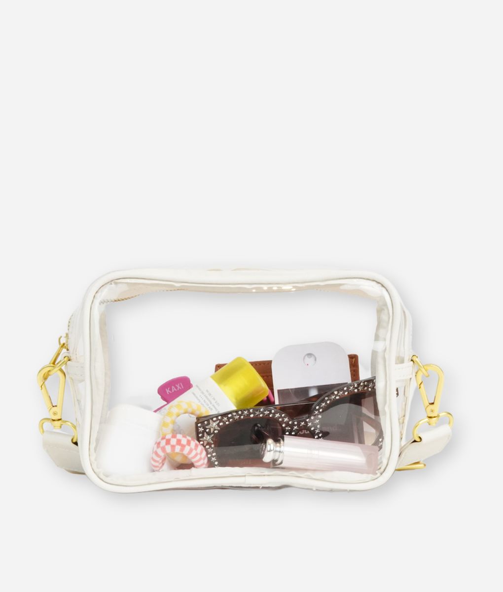 The Clear Crossbody - White