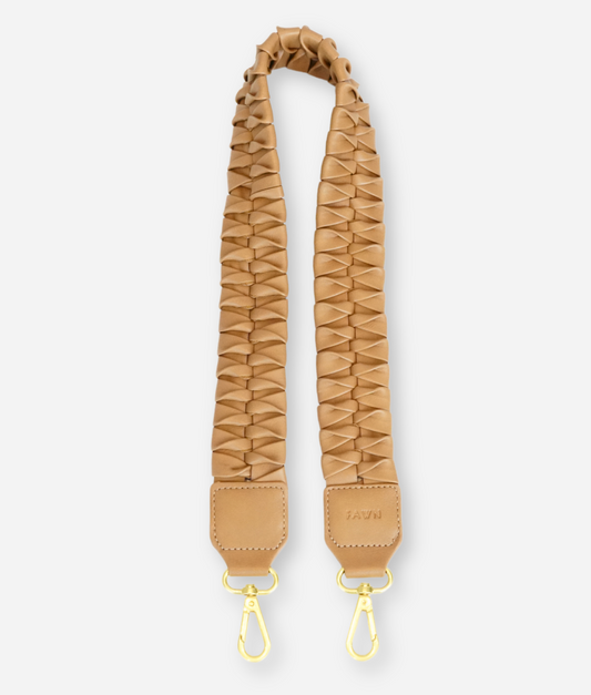 The Fishtail Braid Strap Short - Tan