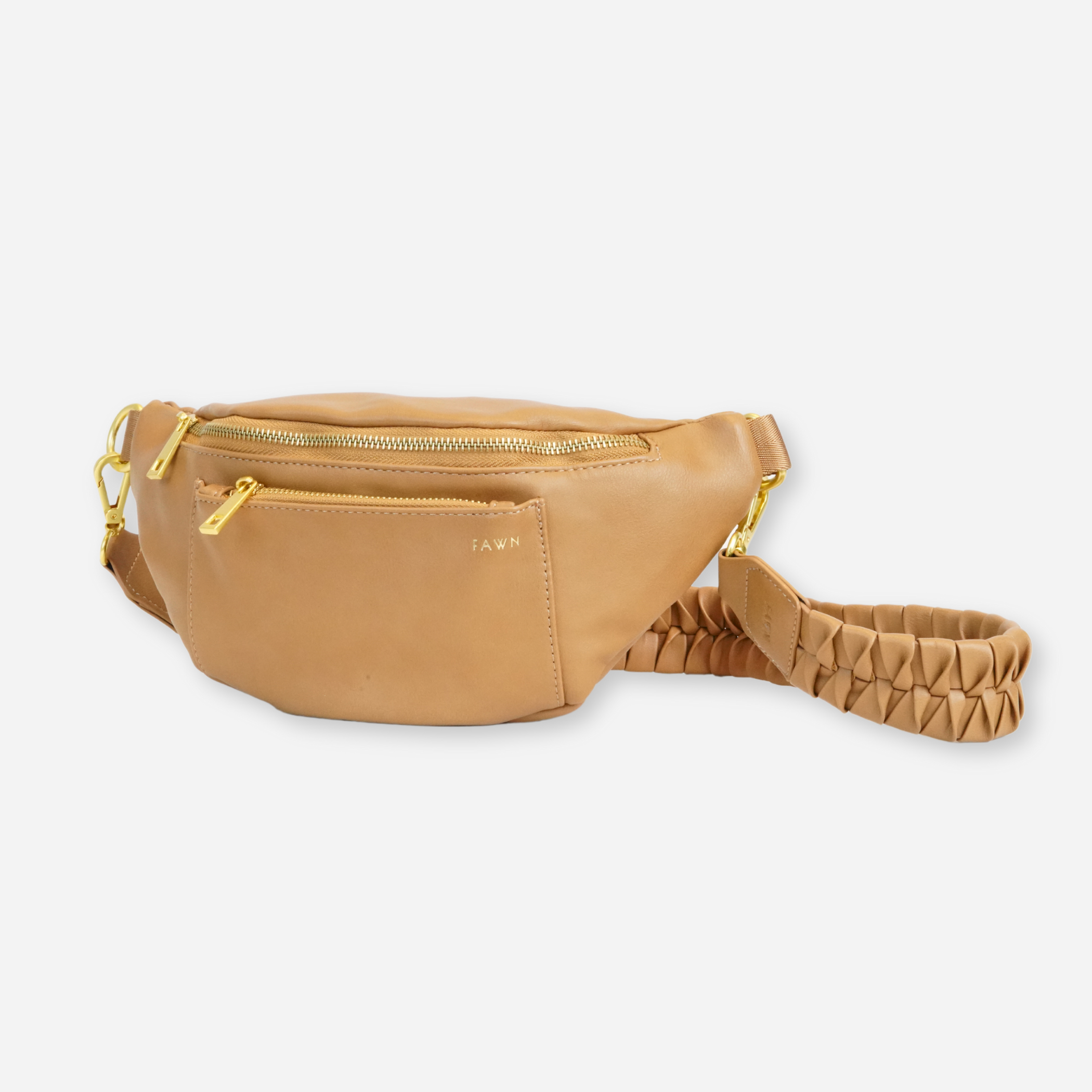 The Fishtail Braid Strap Short - Tan