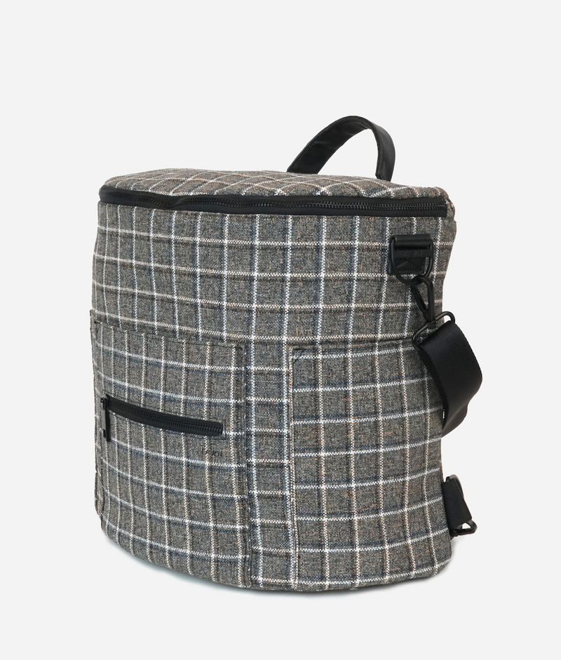 Checkered online diaper bag