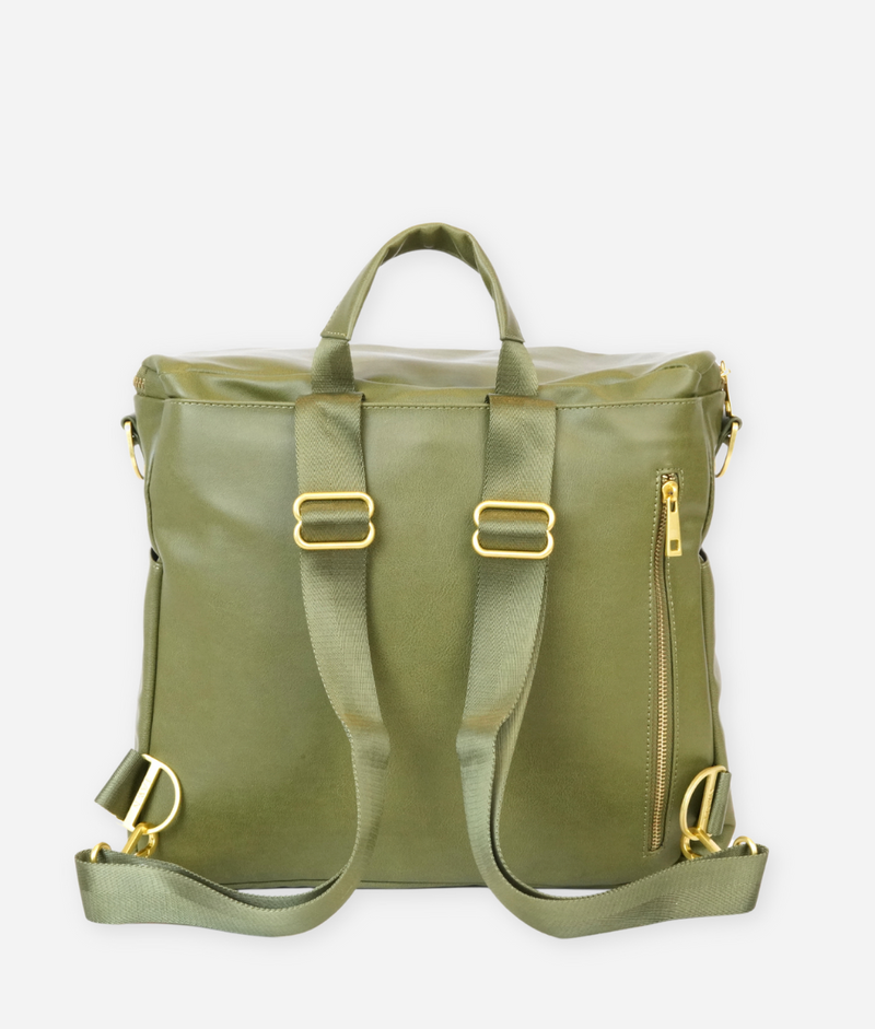 Fawn design premium vegan leather deals diaper bag and backpack