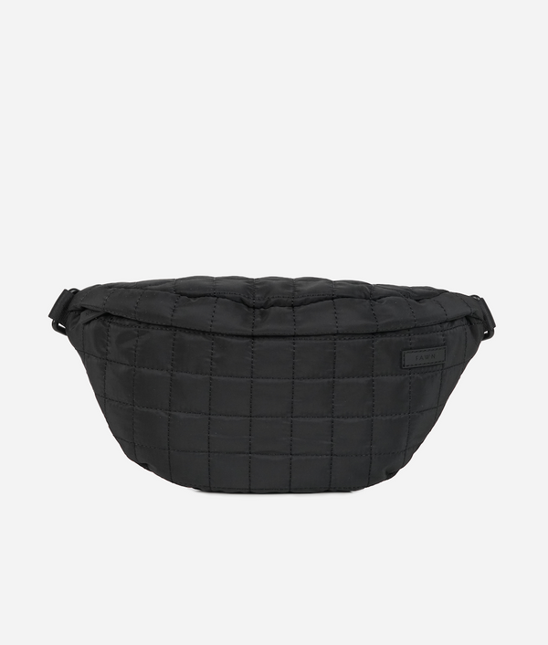 The Quilted Fawny Pack - Black