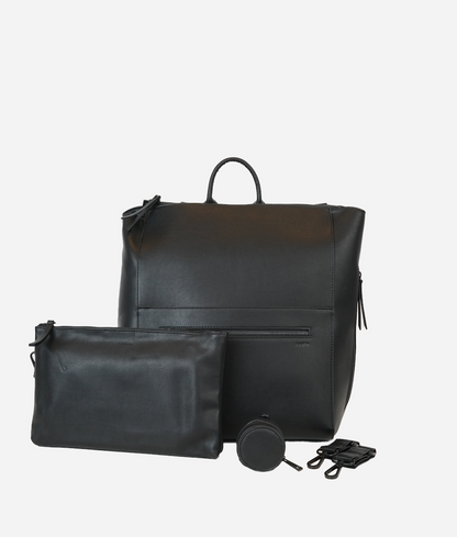 The Square Diaper Bag Bundle - Black / Black