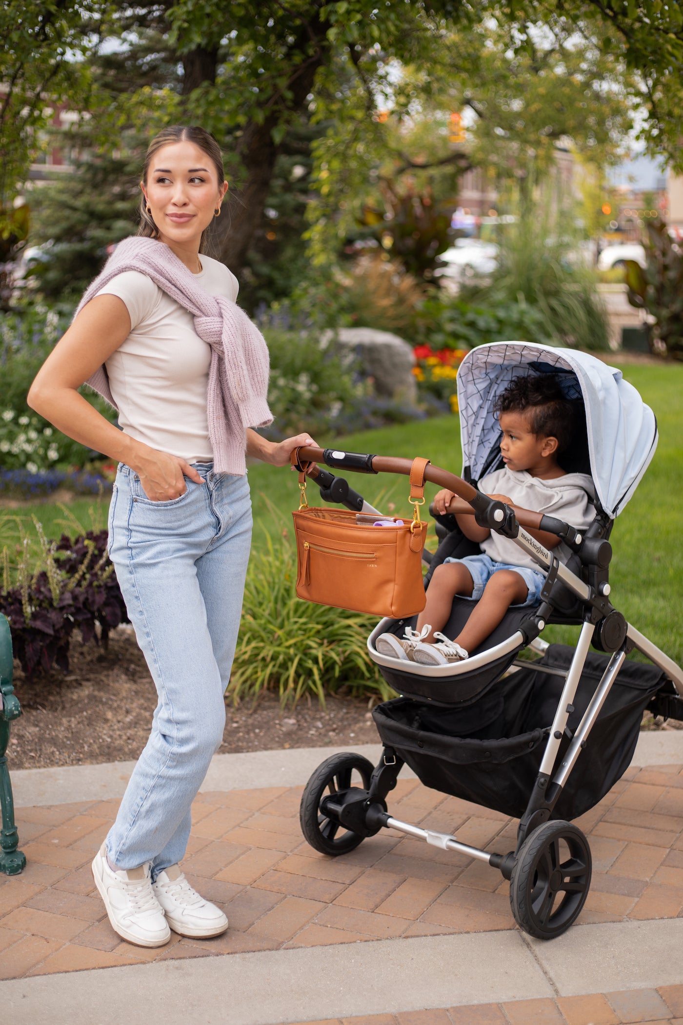 The Stroller Caddy - Brown