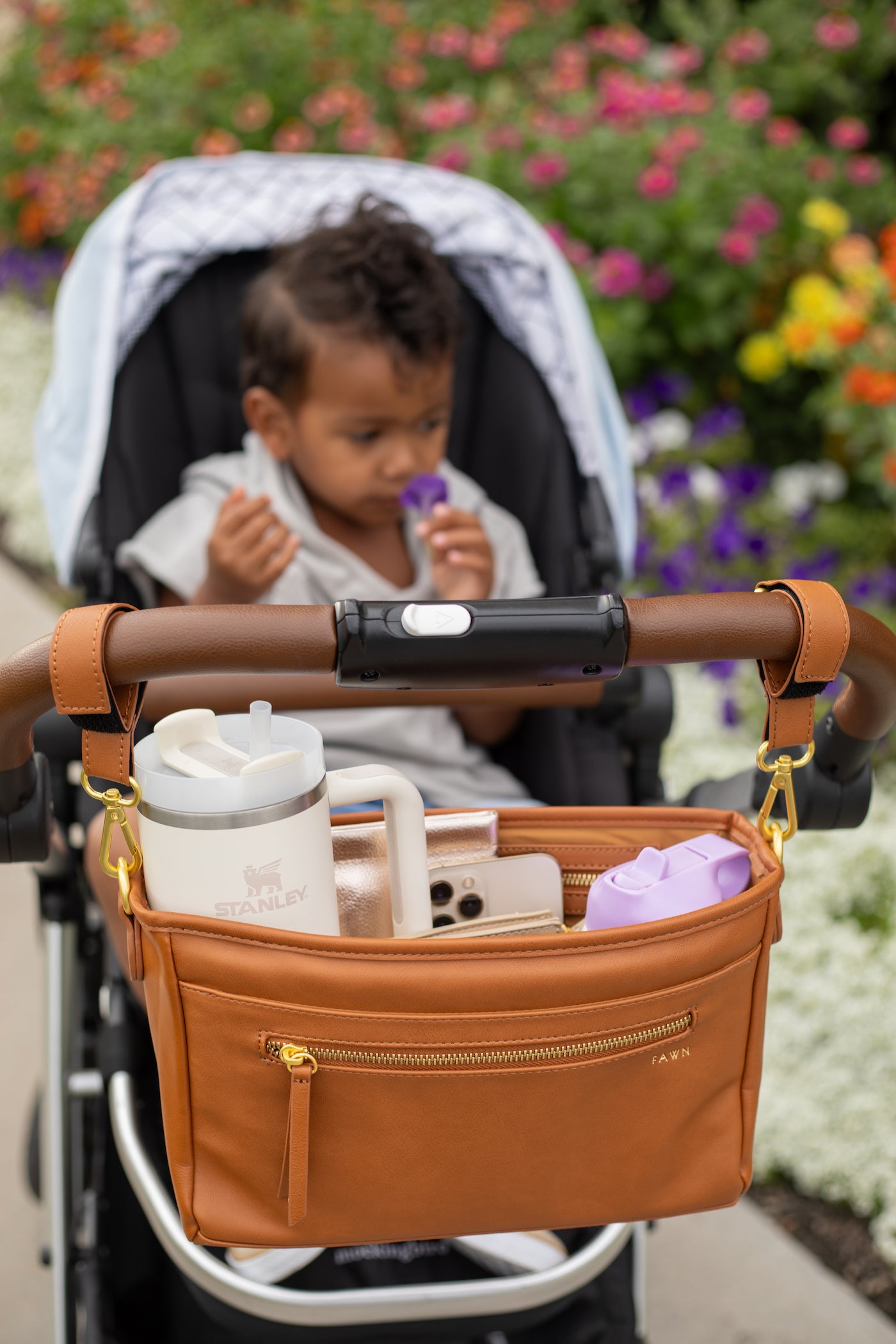 The Stroller Caddy - Brown