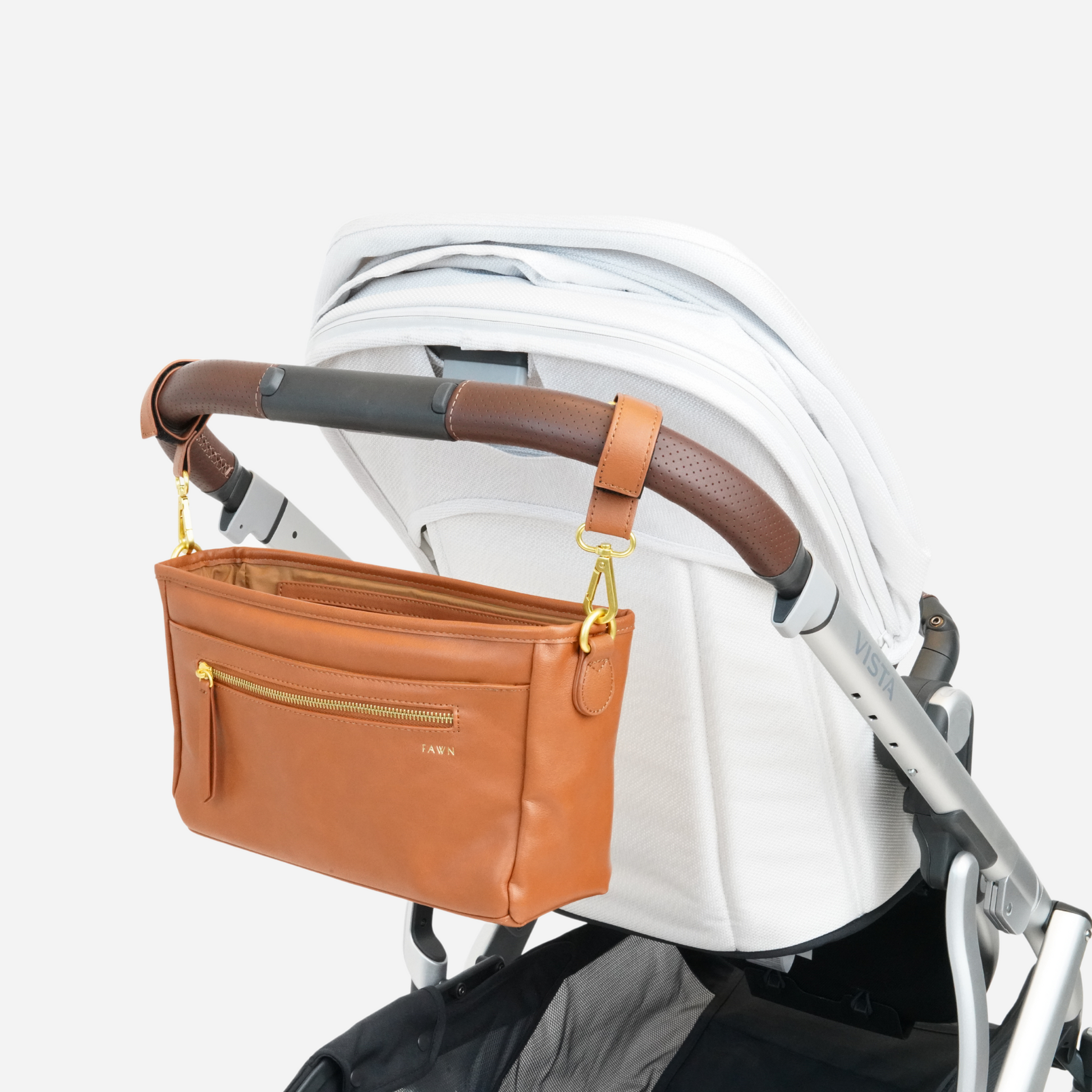 The Stroller Caddy Brown