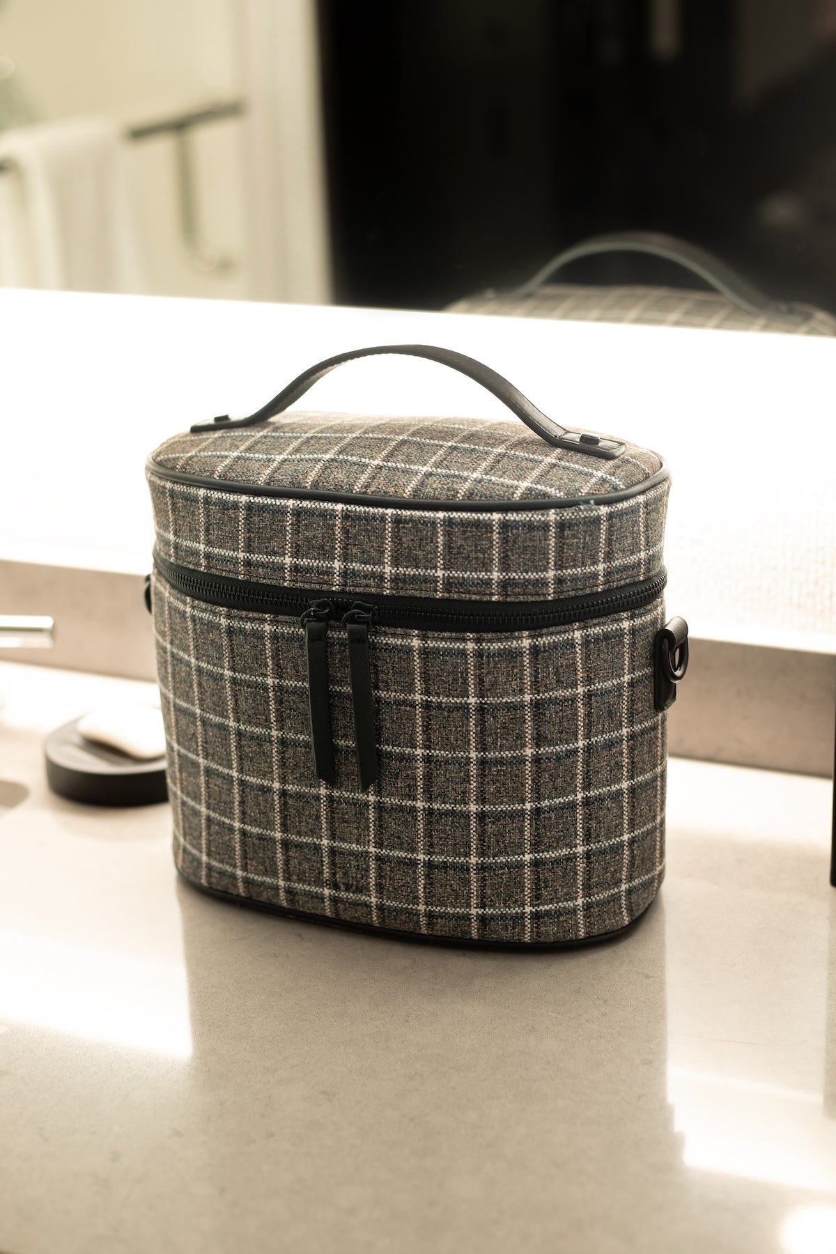 The Train Case - Plaid Tweed