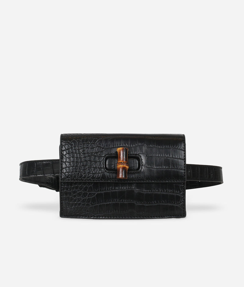 Fawn Design The Belt Bag - Croc Black
