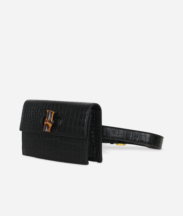 The Belt Bag - Croc Black