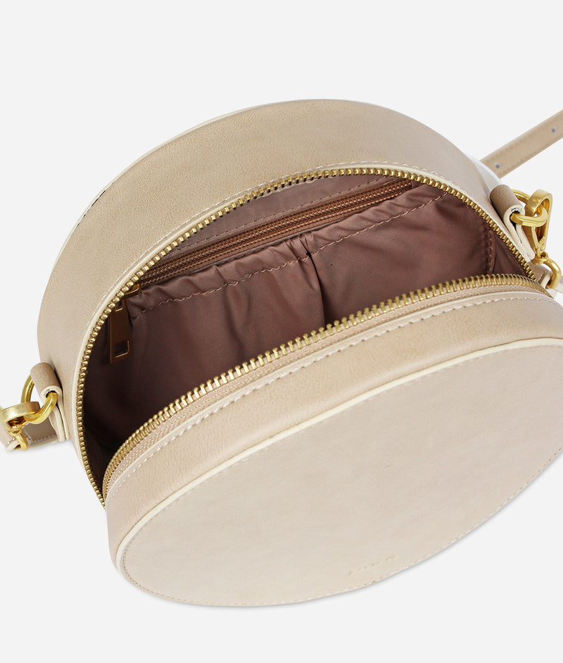 The Round Coin Pouch - Oat