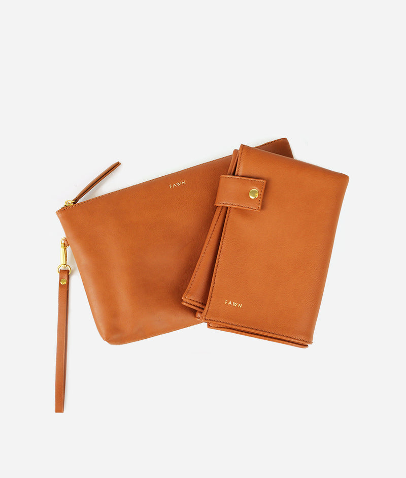 The Changing Clutch - Brown Matte