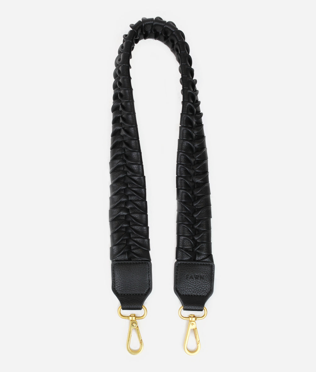 The Fishtail Braid Strap Short - Black