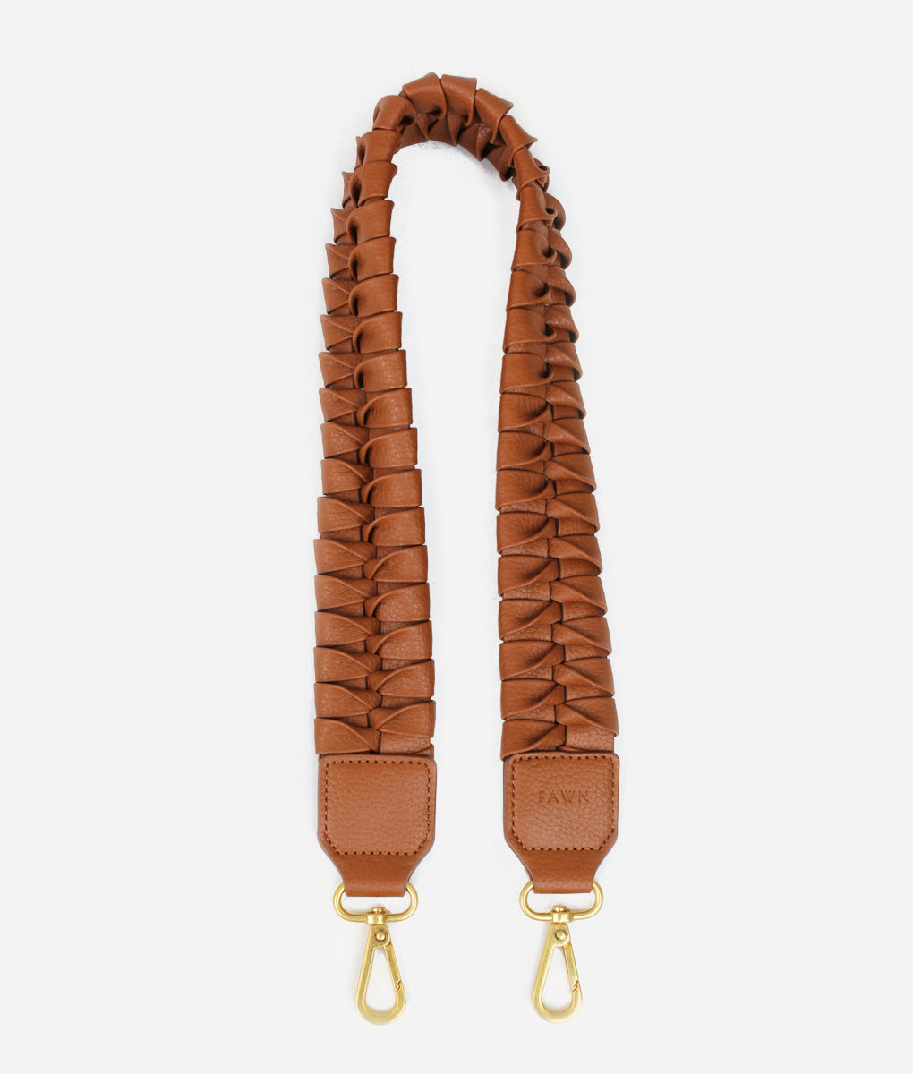 The Fishtail Braid Strap Short - Brown – Fawn Design
