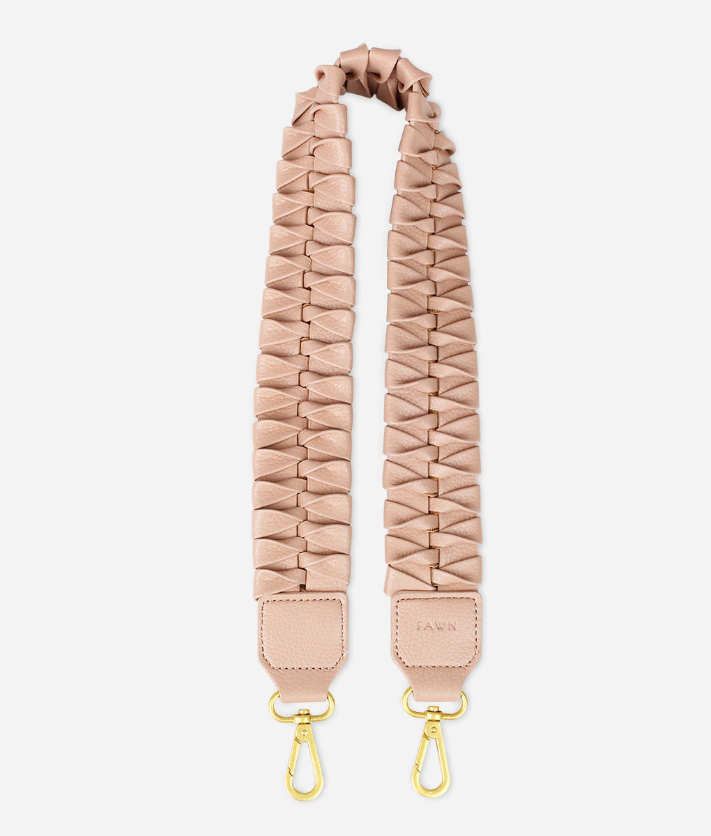 The Fishtail Braid Strap Short - Warm Blush