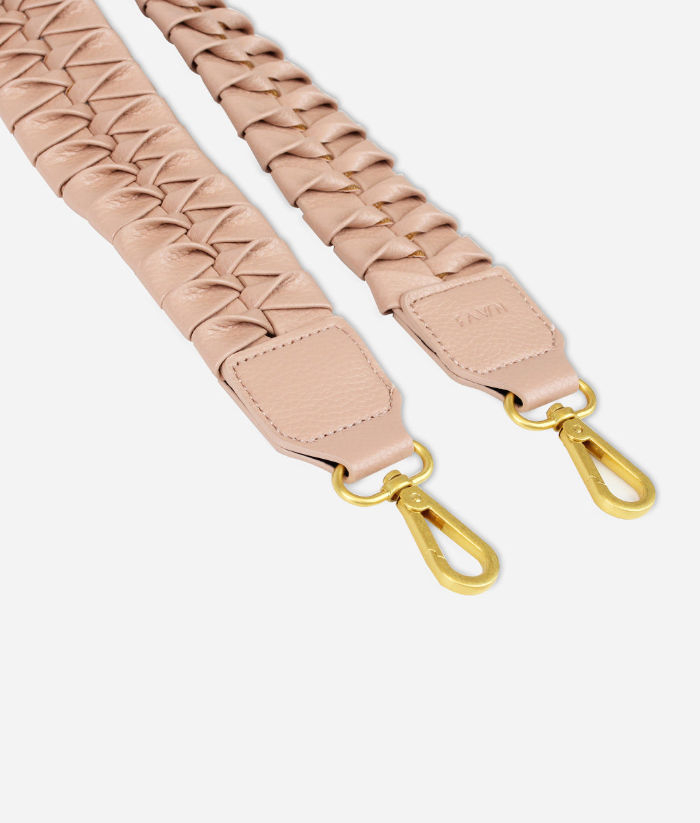 The Fishtail Braid Strap Short - Warm Blush