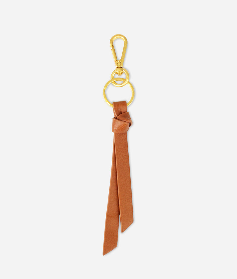 The Knotted Keychain - Brown