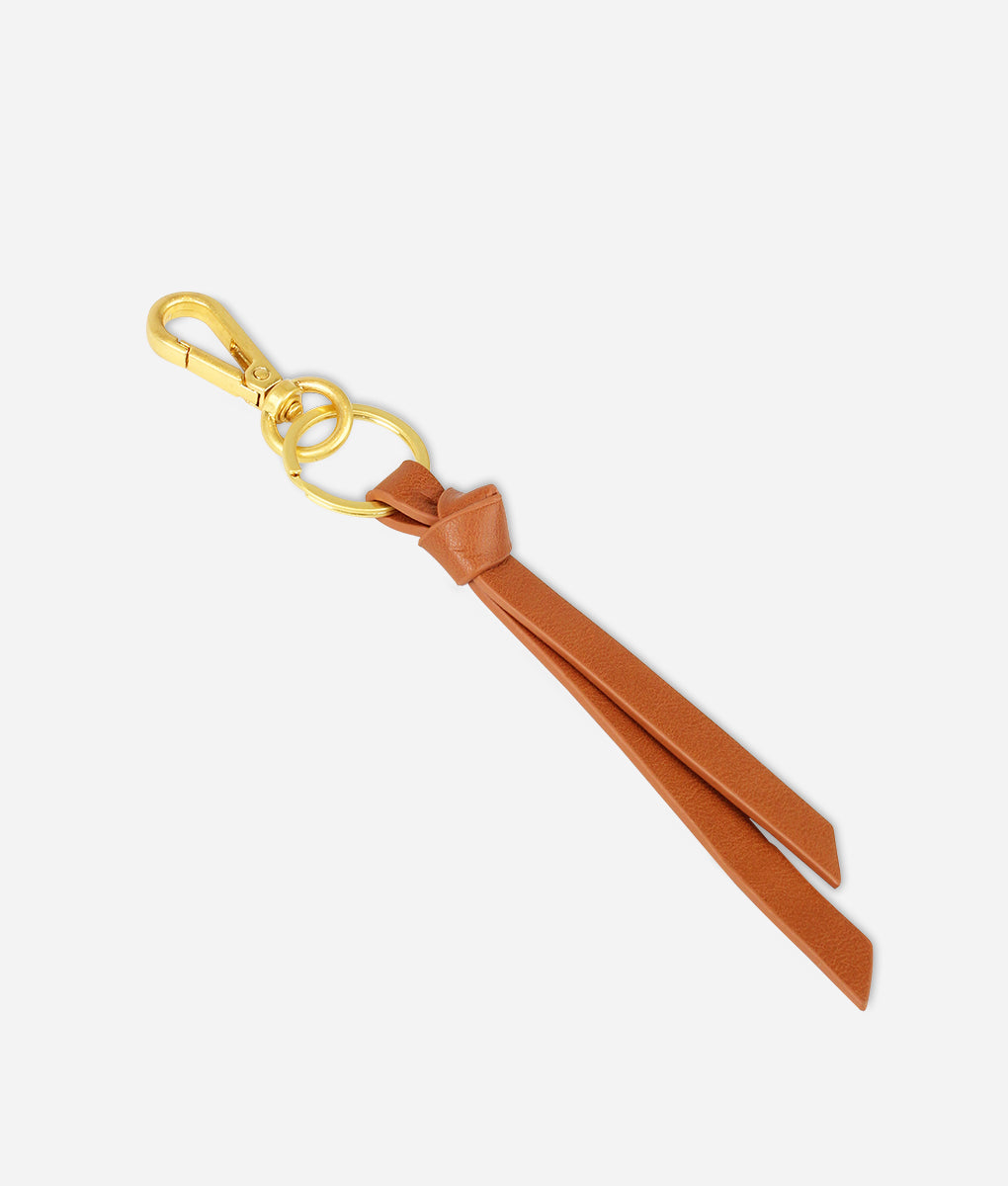 The Knotted Keychain - Brown