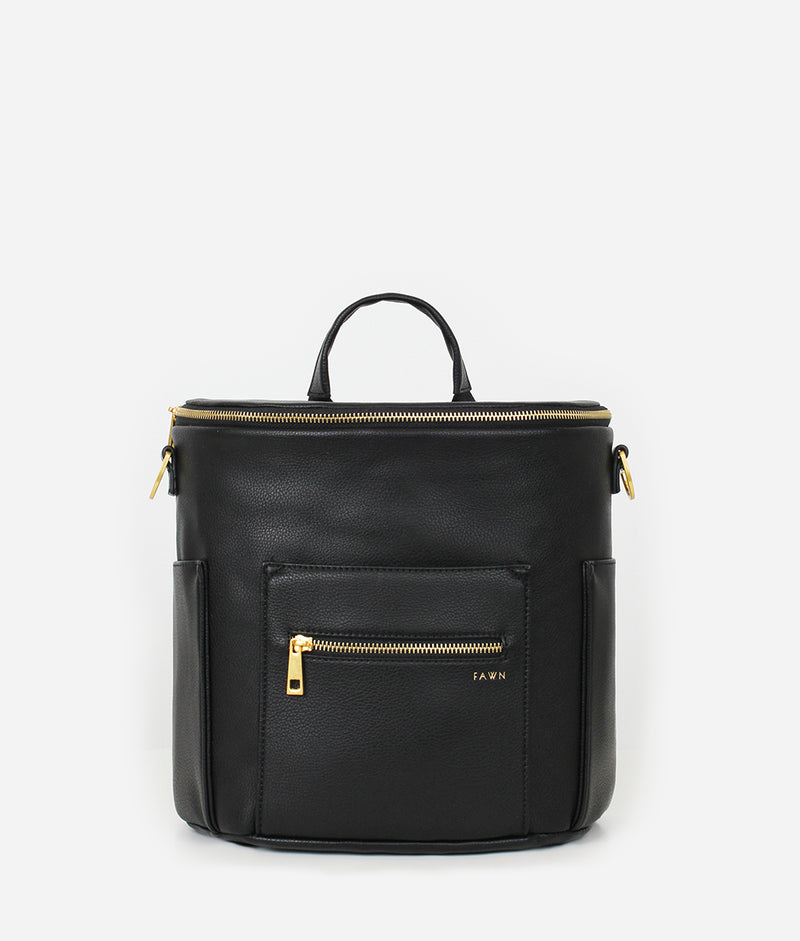 mini black backpack