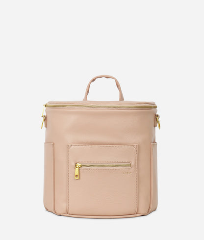 blush leather backpack Fawn Design The Mini