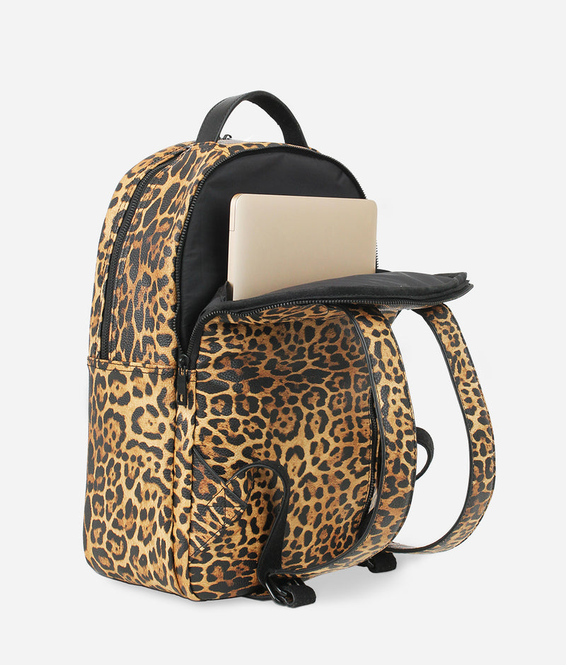 DDH - mod Celine Leopard Medium Print Canvas Backpack Bag - Костюм премиум  класса в стиле mod celine