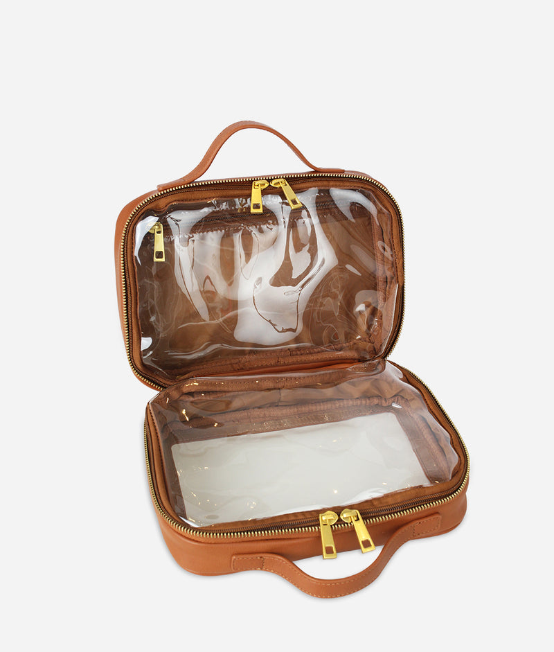 The Toiletry Case Large - Brown