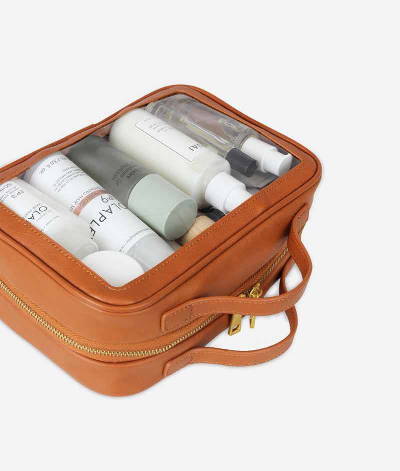 The Toiletry Case Large - Brown