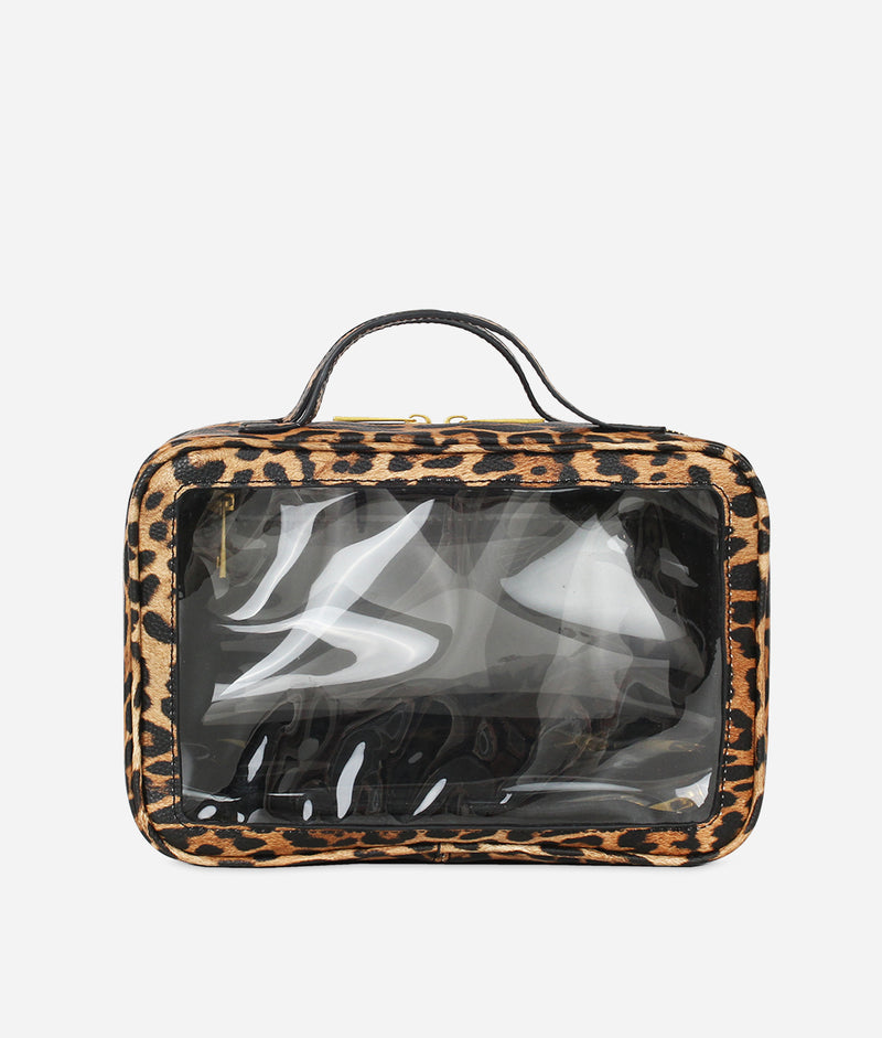 The Toiletry Case Large - Leopard