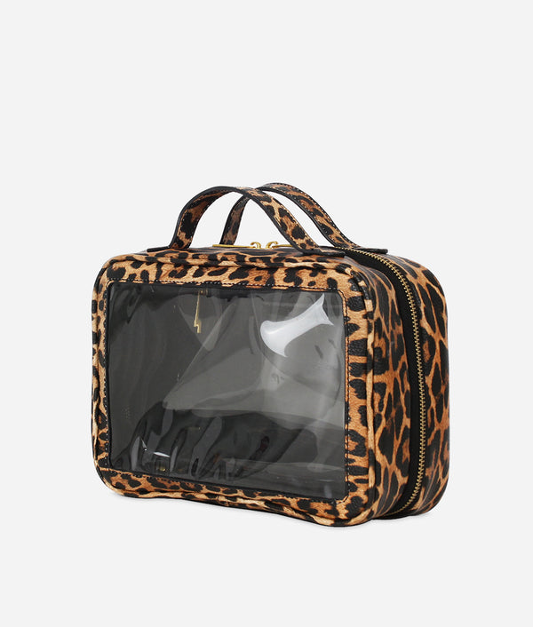 The Toiletry Case Large - Leopard
