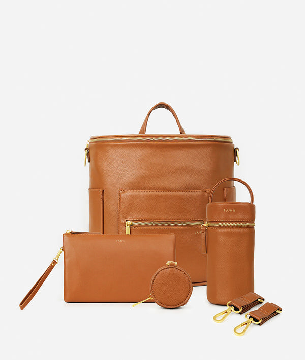 Fawn+Design+Premium+Vegan+Leather+Diaper+Bag+and+Backpack+Dark+