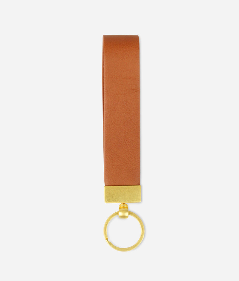 Minimal Leather Keychain Wristlet