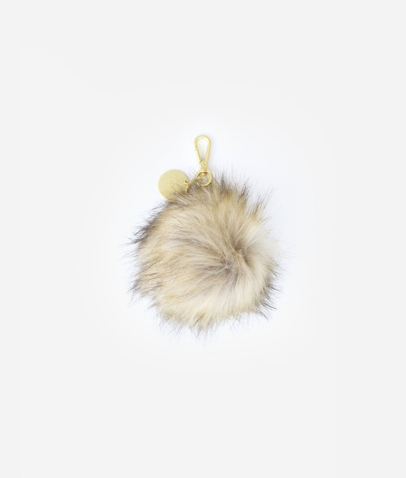 The Pouf Keychain - Brown