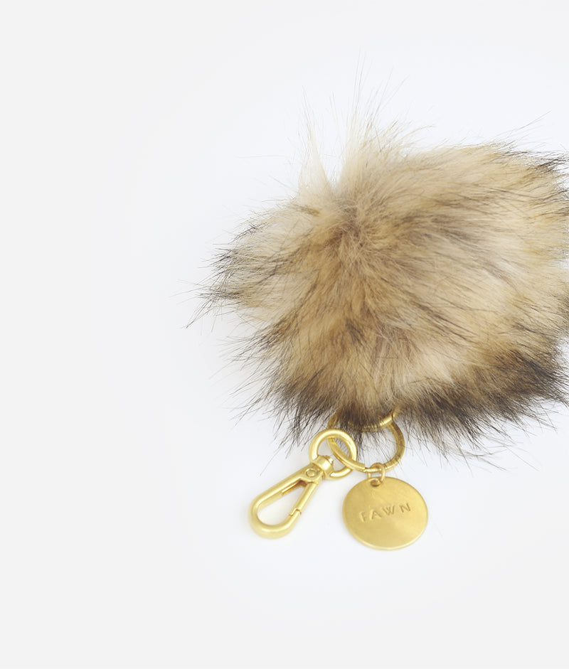 The Pouf Keychain - Brown